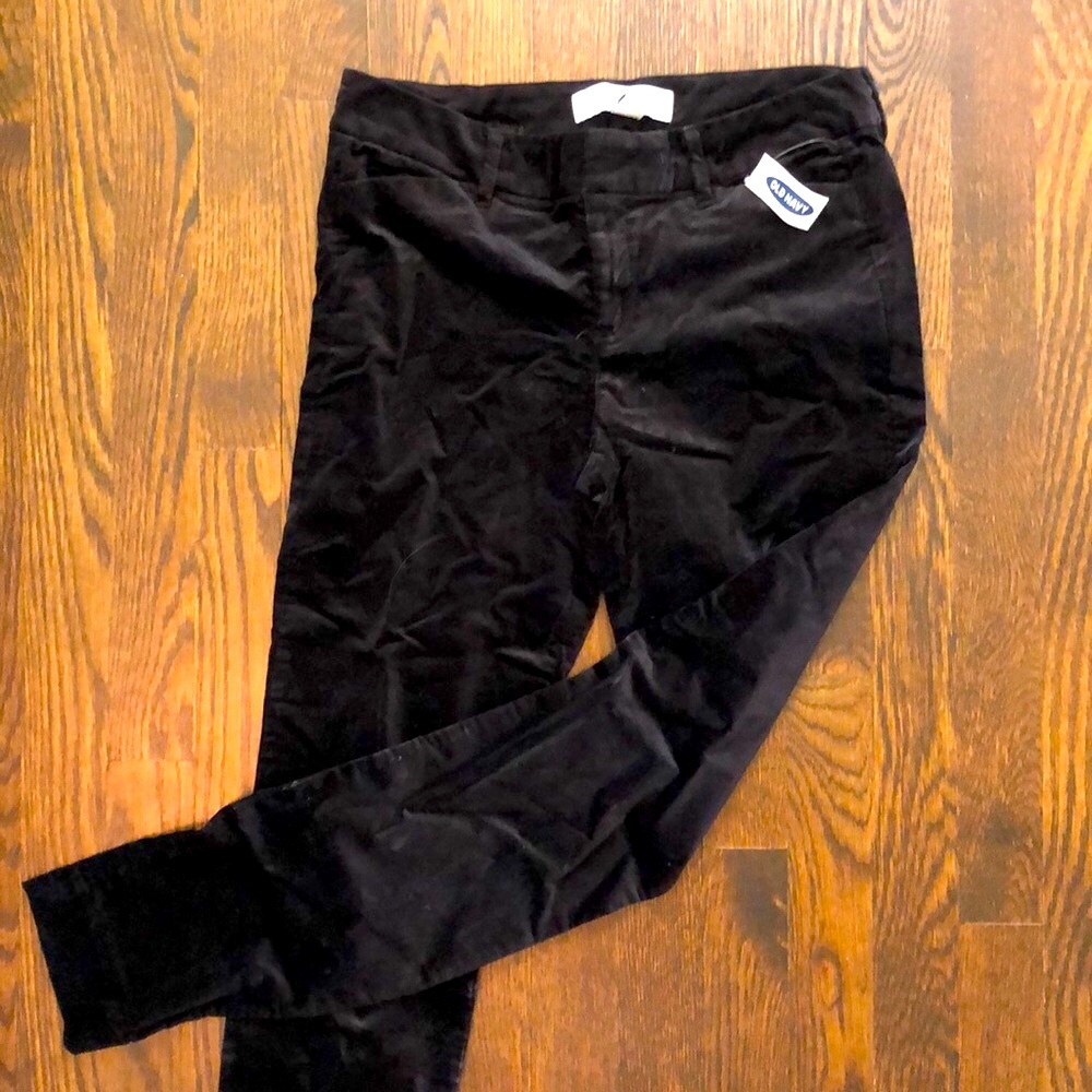 Brand new kids black velvet pants
